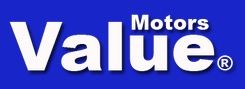 Value Motors Logo - Blue